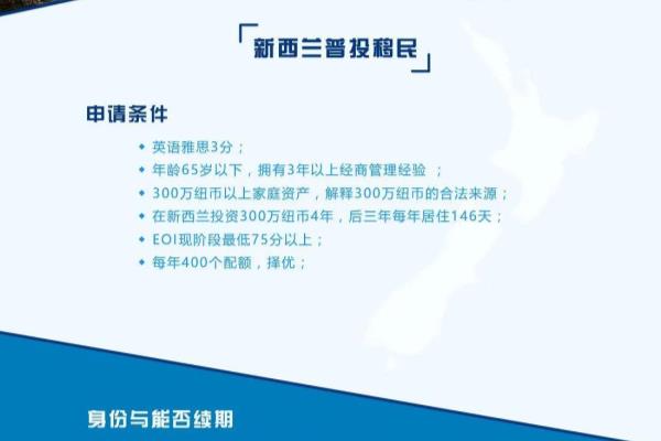 新西兰投资移民流程AIP（4年后返还资金的新西兰普投移民）.