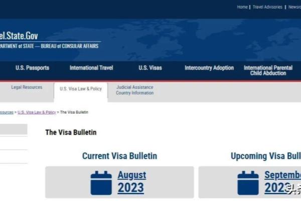 美国移民排期多久更新一次（美国移民2023年9月排期）.